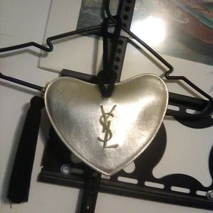 Authentic YSL Designer Mini Coeur Monogram Leather